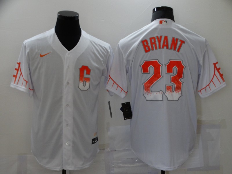 Men San Francisco Giants #23 Bryant City Edition White Elite Nike 2021 MLB Jersey->san francisco giants->MLB Jersey